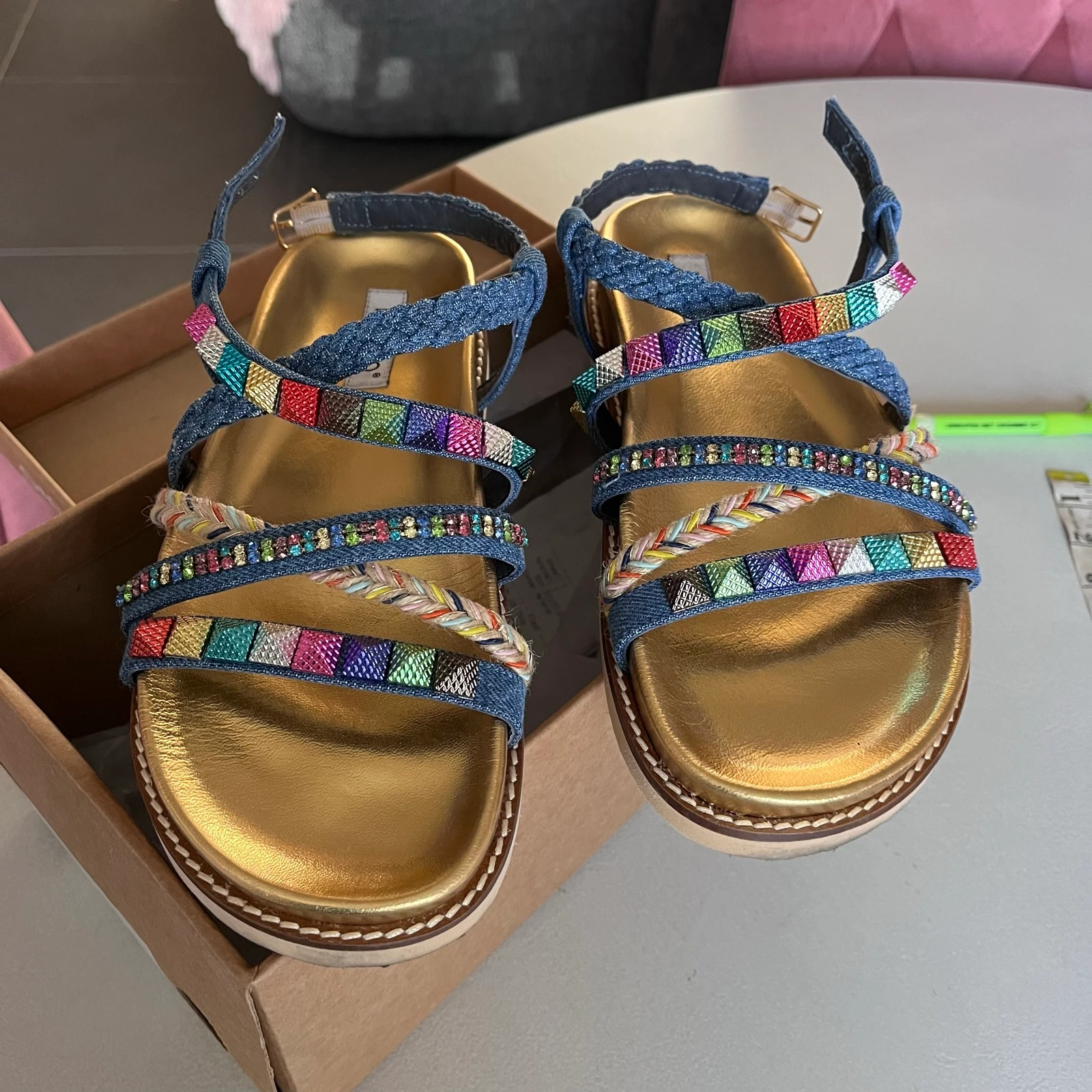 Schitterende sandalen 38